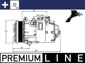 Mahle ACP 868 000P - Kompresor
