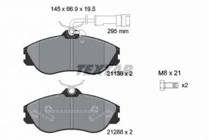 Textar 2113802 - Brzdové platničky -