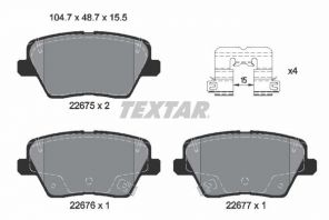Textar 2267501 - Brzdové platničky -
