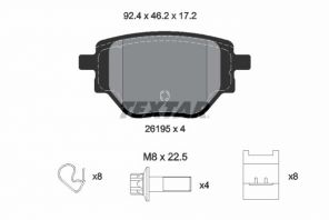 Textar 2619501 - Brzdové platničky -