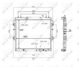 NRF 58534 - Chladič vody -