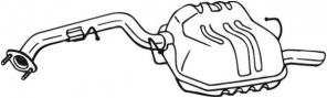 Bosal 171-025 - Zadný tlmič -