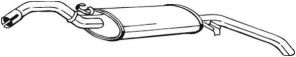 Bosal 233-377 - Zadný tlmič -