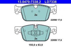 ATE 13.0470-7338.2 - Brzdové platničky -