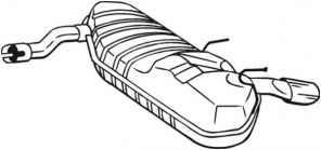 Bosal 185-121 - Zadný tlmič -
