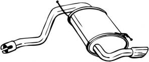 Bosal 200-181 - Zadný tlmič -