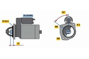 Bosch 0 986 023 650 - Štartér