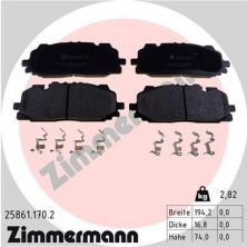 Zimmermann 25861.170.2 - Brzdové platničky -