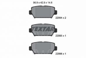Textar 2299401 - Brzdové platničky -