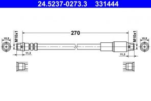 ATE 24.5237-0273.3 - Brzdová hadica -