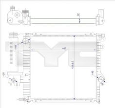 TYC 703-0009-R - Chladič vody -