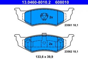 ATE 13.0460-8010.2 - Brzdové platničky -