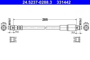 ATE 24.5237-0288.3 - Brzdová hadica -