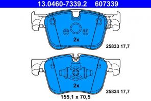 ATE 13.0460-7339.2 - Brzdové platničky -