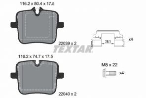 Textar 2203901 - Brzdové platničky -