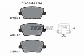 Textar 2287601 - Brzdové platničky -