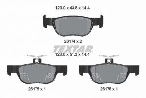 Textar 2617401 - Brzdové platničky -