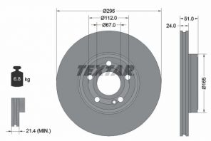 Textar 92323505 - Brzdový kotúč -