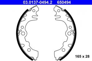 ATE 03.0137-0494.2 - Brzdové čeľuste -