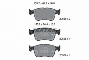Textar 2055601 - Brzdové platničky -