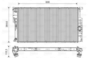 Valeo 735453 - Chladič vody -
