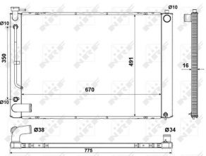 NRF 53681 - Chladič vody -