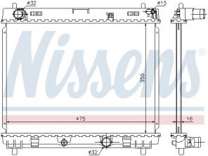 Nissens 64697 - Chladič vody -