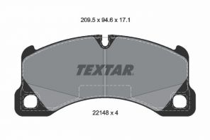 Textar 2214801 - Brzdové platničky -