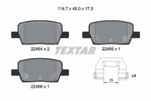 Textar 2246401 - Brzdové platničky -