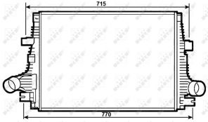 NRF 30284 - Chladič plniaceho vzduchu -