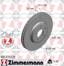 Zimmermann 100.3331.20 - Brzdový kotúč -