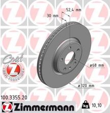 Zimmermann 100.3355.20 - Brzdový kotúč -