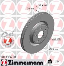 Zimmermann 100.3356.20 - Brzdový kotúč -