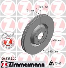 Zimmermann 100.3357.20 - Brzdový kotúč -