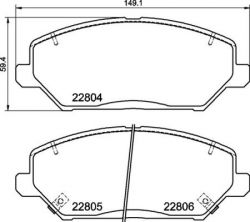 Brembo P 30 110 - Brzdové platničky -