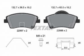 Textar 2299701 - Brzdové platničky -