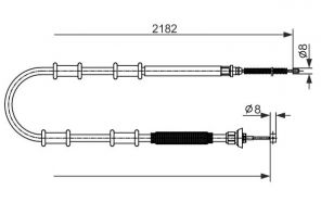 Bosch 1 987 482 594 - Brzdové lano -