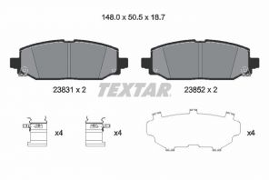 Textar 2383101 - Brzdové platničky -