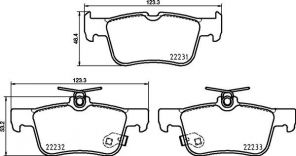 Brembo P 24 217 - Brzdové platničky -