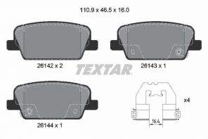 Textar 2614201 - Brzdové platničky -