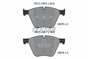 Textar 2567501 - Brzdové platničky -