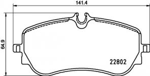 Brembo P 85 172 - Brzdové platničky -
