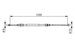 Bosch 1 987 482 368 - Brzdové lano -