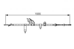 Bosch 1 987 482 221 - Brzdové lano -