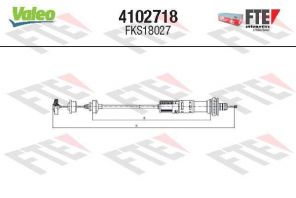 Valeo 4102718 - Spojkové lanko -