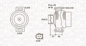 Magneti Marelli 063732038010 - Alternátor -