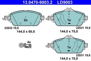 ATE 13.0470-9003.2 - Brzdové platničky -