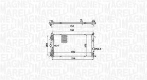 Magneti Marelli 350213152300 - Chladič vody
