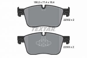 Textar 2230201 - Brzdové platničky -