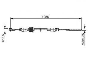 Bosch 1 987 482 547 - Brzdové lano -
